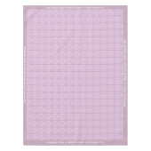 Nappe Conception de carreaux rose lavande de verre givré (Devant)