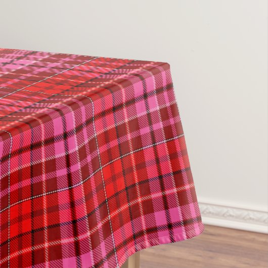 Nappe Conception de carreaux Tartan Rouge Grenat Rose (In Situ)