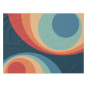 Nappe Conception de cercles rétro colorés (Devant (Horizontal))