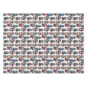 Nappe Conception de chats et de chiens de dessin animé  (Devant (Horizontal))