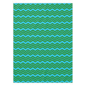 Nappe Conception de chevron en zigzag bleu vert (Devant)