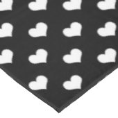 Nappe Conception de coeurs adorables noir blanc (Angle)