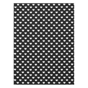 Nappe Conception de coeurs adorables noir blanc