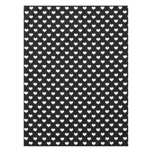 Nappe Conception de coeurs adorables noir blanc (Devant)