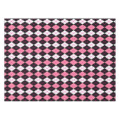 Nappe Conception de diamant en argyle rose noir blanc (Devant (Horizontal))