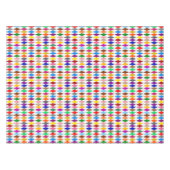 Nappe Conception de diamants arlequin colorés blanc (Devant (Horizontal))