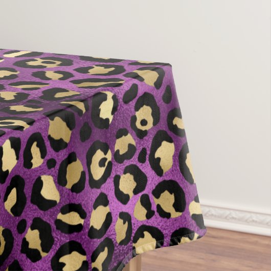 Nappe Conception de la série Leopard violet et or 1 (In Situ)