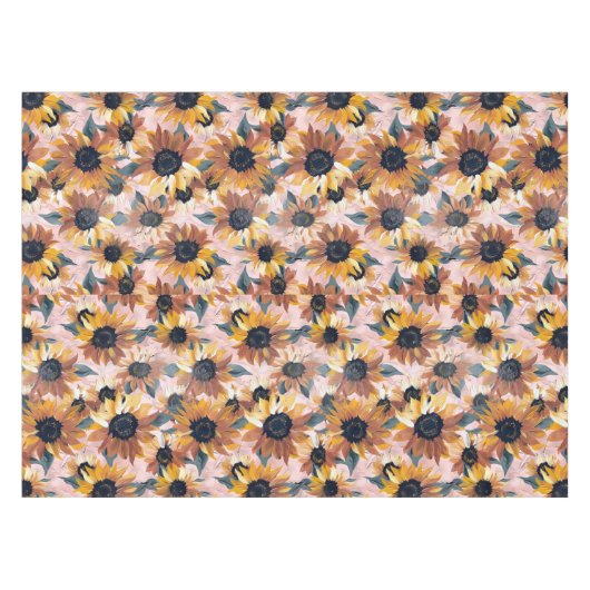 Nappe Conception de l'aquarelle de tournesol (Devant (Horizontal))
