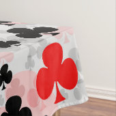 Nappe Conception de motif abstrait Red Black Clover Club (In Situ)