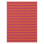 Nappe Conception de motif chevron orange et violet (Devant)