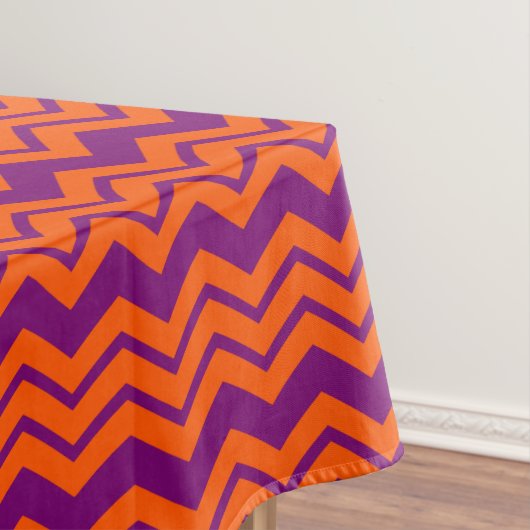 Nappe Conception de motif chevron orange et violet (In Situ)