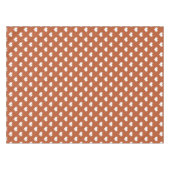 Nappe Conception de motif de cœur d'amour blanc marron (Devant (Horizontal))
