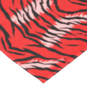 Nappe Conception de motif de peau d'animal Tigre Rouge (Angle)