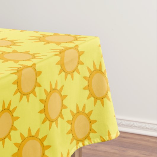 Nappe Conception de motif de soleil ensoleillé sur fond (In Situ)