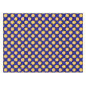 Nappe Conception de motif de soleil sur fond bleu (Devant (Horizontal))