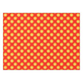 Nappe Conception de motif de soleil sur fond rouge (Devant (Horizontal))