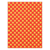 Nappe Conception de motif de soleil sur fond rouge (Devant)