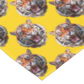 Nappe Conception de motif de tête de tigre jaune (Angle)