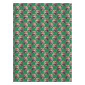Nappe Conception de motif de tête de tigre vert (Devant)