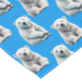 Nappe Conception de motif d'ours polaire bleu (Angle)