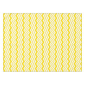 Nappe Conception de motif en chevron zigzag blanc jaune  (Devant (Horizontal))