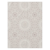 Nappe Conception de motif mandala beige et taupe (Devant)