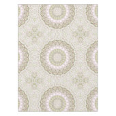 Nappe Conception de motif mandala floral rose et vert (Devant)