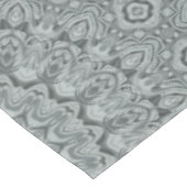 Nappe Conception de motif mandala gris et argent (Angle)