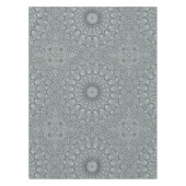 Nappe Conception de motif mandala gris et argent (Devant)