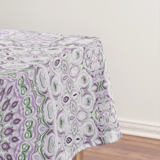 Nappe Conception de motif mandala lavande et vert (In Situ)