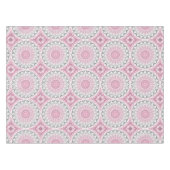 Nappe Conception de motif mandala rose et blanc (Devant (Horizontal))