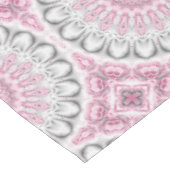 Nappe Conception de motif mandala rose et blanc (Angle)