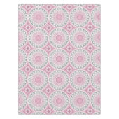 Nappe Conception de motif mandala rose et blanc (Devant)