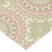 Nappe Conception de motif mandala rose et vert (Angle)