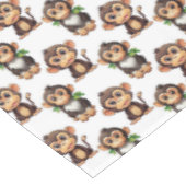 Nappe Conception de motif singe blanc (Angle)
