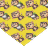 Nappe Conception de motif singe jaune  (Angle)