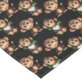 Nappe Conception de motif singe noir  (Angle)