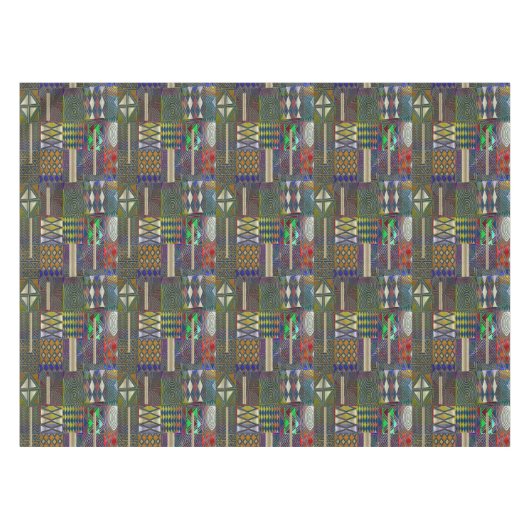 Nappe Conception de patchwork de style africain (Devant (Horizontal))