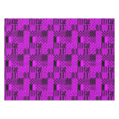 Nappe Conception de Patchwork Motifs mélangés violet noi (Devant (Horizontal))