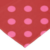 Nappe Conception de points noirs rouges roses (Angle)