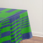 Nappe Conception de rayures patchwork bleu vert  (In Situ)
