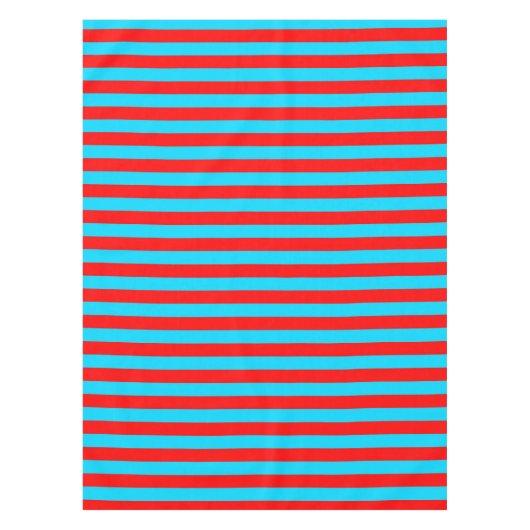 Nappe Conception de rayures rouges et bleues (Devant)