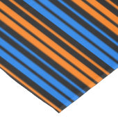 Nappe Conception de rayures verticales bleu orange bleu  (Angle)