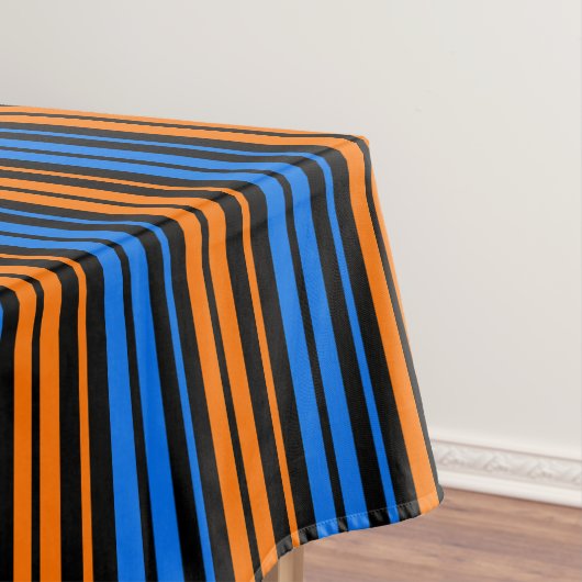 Nappe Conception de rayures verticales bleu orange bleu  (In Situ)