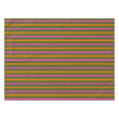 Nappe Conception de rayures verticales vert orange rose (Devant (Horizontal))