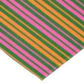 Nappe Conception de rayures verticales vert orange rose (Angle)