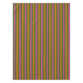 Nappe Conception de rayures verticales vert orange rose (Devant)