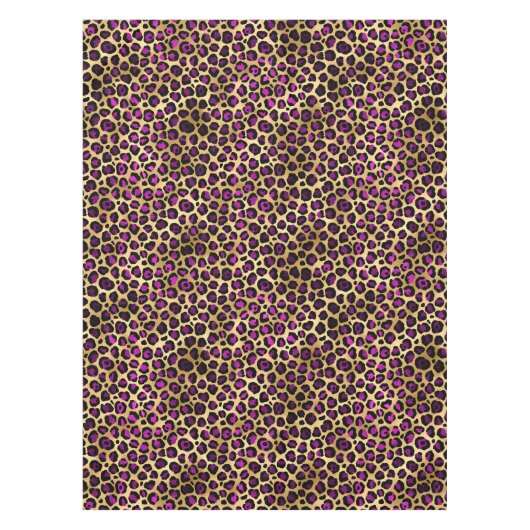 Nappe Conception de série Leopard violet et or 4 (Devant)