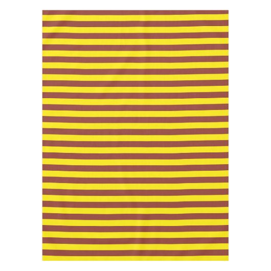Nappe Conception des rayures jaunes et Brown (Devant)