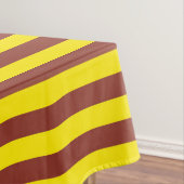 Nappe Conception des rayures jaunes et Brown (In Situ)